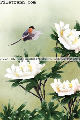 File in trần buc tranh hoa va chim co Trung Hoa 112 (bản gốc) 5D