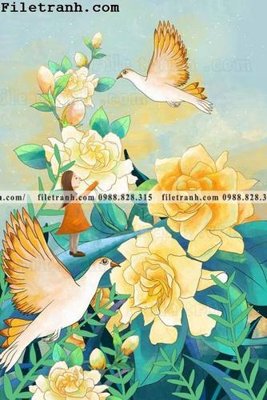 Tải về file tranh gốc buc tranh hoa va chim co Trung Hoa 137 (để in quảng cáo)