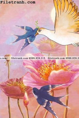 Download file buc tranh hoa va chim co Trung Hoa 138 (chất lượng in ấn)