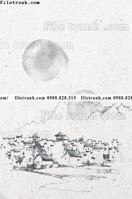 Tải file PSD buc tranh loi vao muc phong cach co xua 626 (nguyên layer) để in