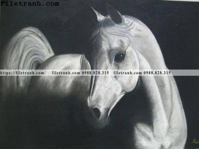 File in lụa buc tranh ngua den trang 111 (chất lượng cao) buc tranh ngua den trang 111