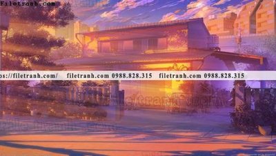 File gốc buc tranh phong canh hoat hinh gia khong gian 106 (phiên bản chuẩn) để in ấn