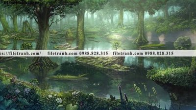 File gốc buc tranh phong canh hoat hinh gia khong gian 142 (in ấn) không giới hạn