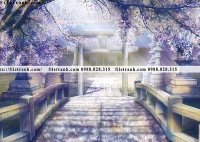 Download file buc tranh phong canh hoat hinh gia khong gian 166 (gốc) cho xưởng in