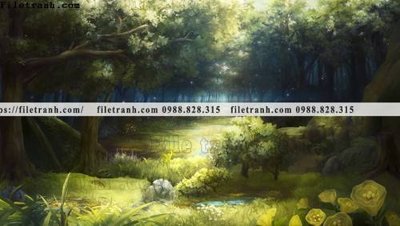 Tải file buc tranh phong canh hoat hinh gia khong gian 181 (gốc) in ấn ngay lập tức