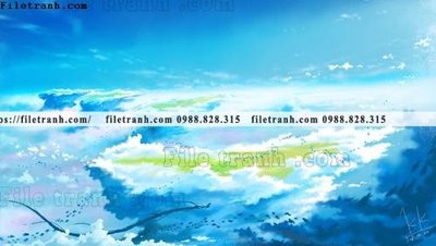 Tải file gốc buc tranh phong canh hoat hinh gia khong gian 205 (in khổ lớn) không mờ