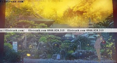 Mua file gốc buc tranh phong canh hoat hinh gia khong gian 218 (PSD) tại Filetranh.com