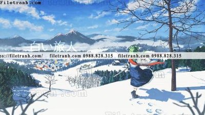 File ảnh buc tranh phong canh hoat hinh gia khong gian 232 (gốc) trang trí khách sạn