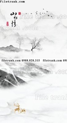 Tải file buc tranh phong canh loi vao phong cach Trung Quoc moi 106 (gốc) làm file quảng cáo