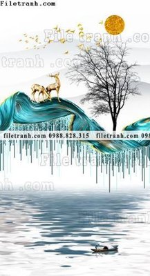 File gốc buc tranh phong canh loi vao phong cach Trung Quoc moi 135 (cho in ấn) từ Filetranh.com