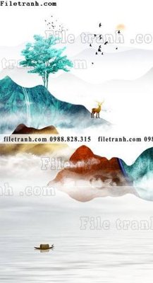 File ảnh buc tranh phong canh loi vao phong cach Trung Quoc moi 149 (gốc) in Hiflex