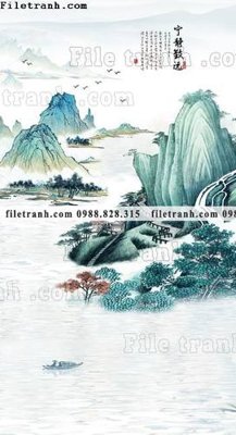 Tải file tranh buc tranh phong canh loi vao phong cach Trung Quoc moi 162 (gốc) tại Filetranh.com