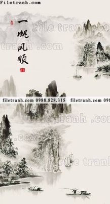 File gốc buc tranh phong canh loi vao phong cach Trung Quoc moi 168 (PNG) trong suốt (transparent)