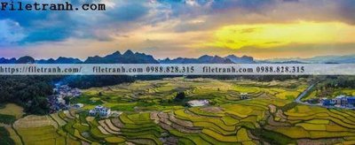 File in trần buc tranh phong canh nong thon 109 (bản gốc) đại dương