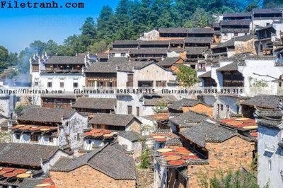 File in trần buc tranh phong canh nong thon 162 (bản gốc) 5D