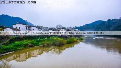 File tranh in mica buc tranh phong canh nong thon 209 (độ phân giải cao)