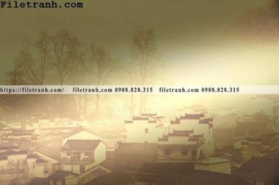 Tải file buc tranh phong canh nong thon 229 (gốc) chủ đề hoa sen