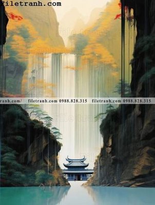 File tranh buc tranh phong canh tan co dien 111 (ảnh gốc) in trần 3D