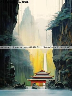 Tải file buc tranh phong canh tan co dien 116 (gốc) chủ đề phong thủy