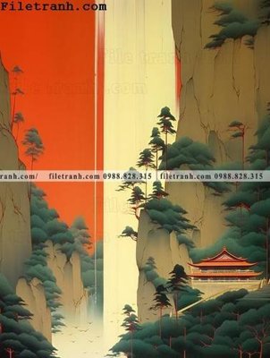 File gốc buc tranh phong canh tan co dien 141 (ảnh chi tiết) để in ấn