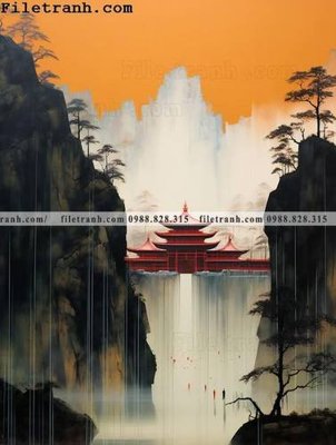 File tranh quảng cáo buc tranh phong canh tan co dien 145 (file gốc) chuyên nghiệp