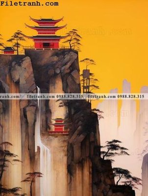 Download file tranh PSD buc tranh phong canh tan co dien 168 để chỉnh sửa