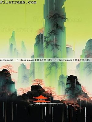 Ảnh gốc buc tranh phong canh tan co dien 170 (siêu chi tiết) để in ấn