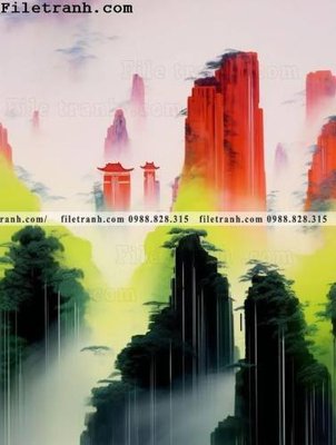 File tranh PSD buc tranh phong canh tan co dien 180 chất lượng cao
