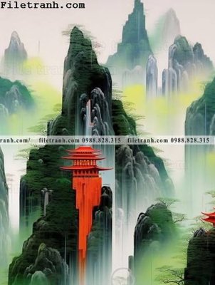 Hình ảnh file gốc buc tranh phong canh tan co dien 182 (chất lượng cao)