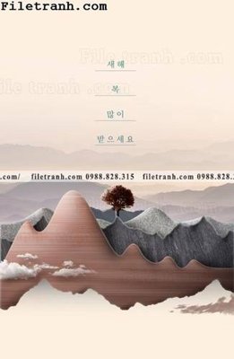 File tranh trang trí buc tranh phong canh truu tuong moi cua Trung Quoc 101 (tải file gốc)