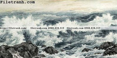 Download file buc tranh phong canh ve hoa va chim 100 (gốc) in mica đèn LED