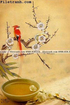 Download file gốc buc tranh phong canh ve hoa va chim 139 (in mica) logo