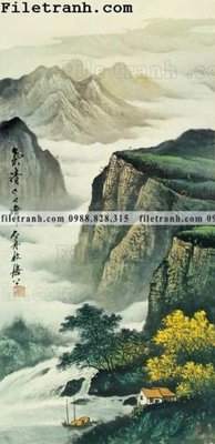 Tải xuống file tranh gốc buc tranh phong canh ve hoa va chim 181 (PSD/TIFF)