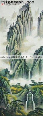 File in ấn buc tranh phong canh ve hoa va chim 187 (bản gốc) chất lượng cao