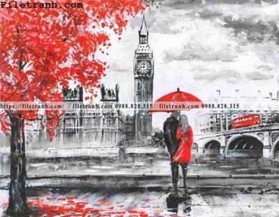 File gốc buc tranh son dau hoa tiet phong canh Chau Au 100 (AI/EPS) cho in ấn