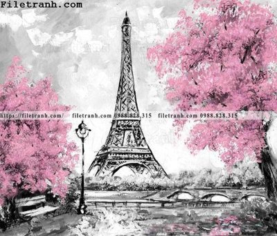 Tải file buc tranh son dau hoa tiet phong canh Chau Au 104 (PSD) cho in ấn quảng cáo