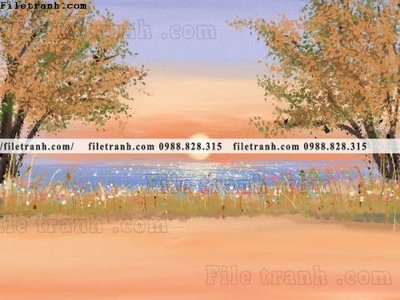 Download file buc tranh son dau mau phong cach Bac Au 655 (chất lượng in ấn)