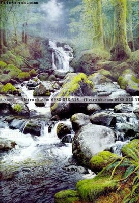 Tải xuống file tranh gốc buc tranh son dau phong canh thac nuoc 202 (PSD/TIFF)