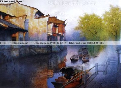 Download file gốc buc tranh son dau phong canh thac nuoc 218 (in mica) trong suốt