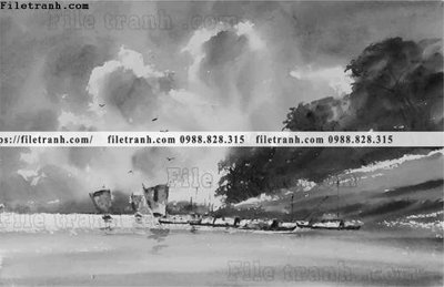 Tải file buc tranh son dau phong canh vector 1509 (gốc) in trên mọi chất liệu