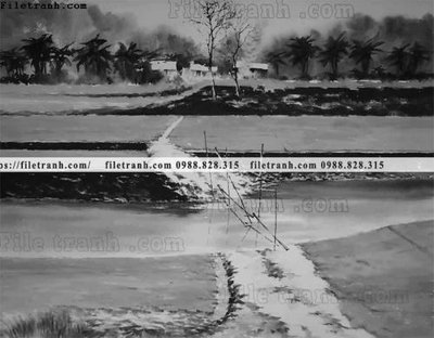 Tải file tranh buc tranh son dau phong canh vector 1594 (gốc) tại Filetranh.com