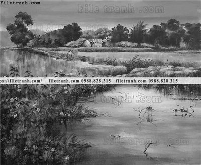 File gốc buc tranh son dau phong canh vector 1607 (dành cho quảng cáo)