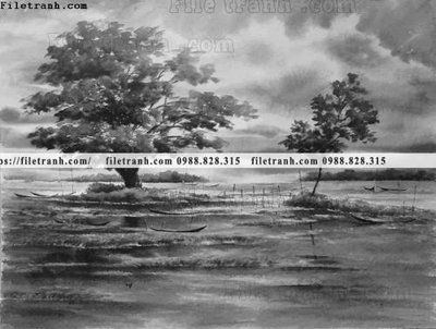 File in lụa buc tranh son dau phong canh vector 1611 (hoa văn) buc tranh son dau phong canh vector 1611