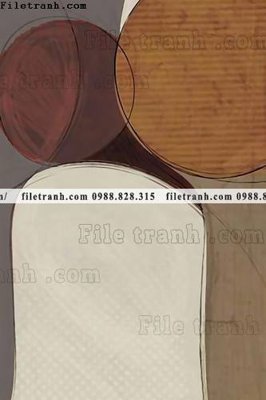 File gốc buc tranh son dau truu tuong khoi mau 668 (phiên bản chuẩn) để in ấn