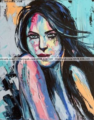 Tải file buc tranh son dau truu tuong ve tay phu nu 517 (gốc) làm file quảng cáo