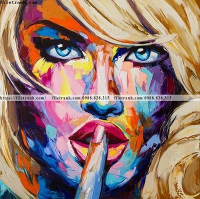 File tranh buc tranh son dau truu tuong ve tay phu nu 535 (gốc) phong cách tối giản