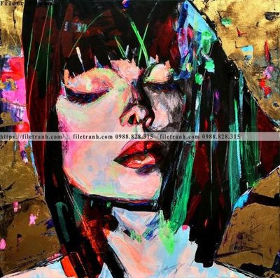 Tải file buc tranh son dau truu tuong ve tay phu nu 541 (ảnh gốc) file AI/EPS