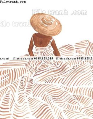 File PSD buc tranh theo phong cach mau nuoc Ma-roc 664 (chất lượng in ấn)