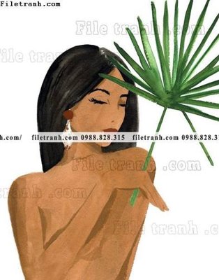 Hình ảnh file gốc in trần nhà buc tranh theo phong cach mau nuoc Ma-roc 668