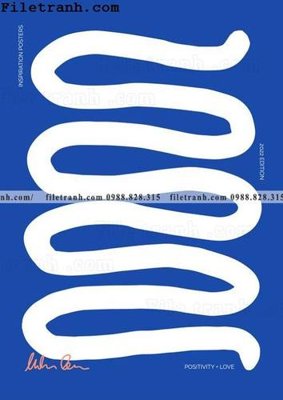 File in trần buc tranh truu tuong mau xanh va trang cua Phap 112 (bản gốc 3D) sống động